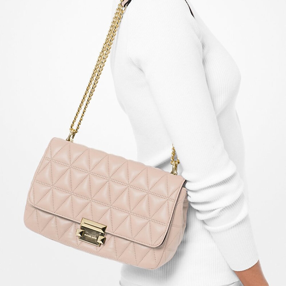 NWT 🎀Michael Kors Sloan Large Quilted Leather Shoulder Bag🎀 - Picture 4 of 4